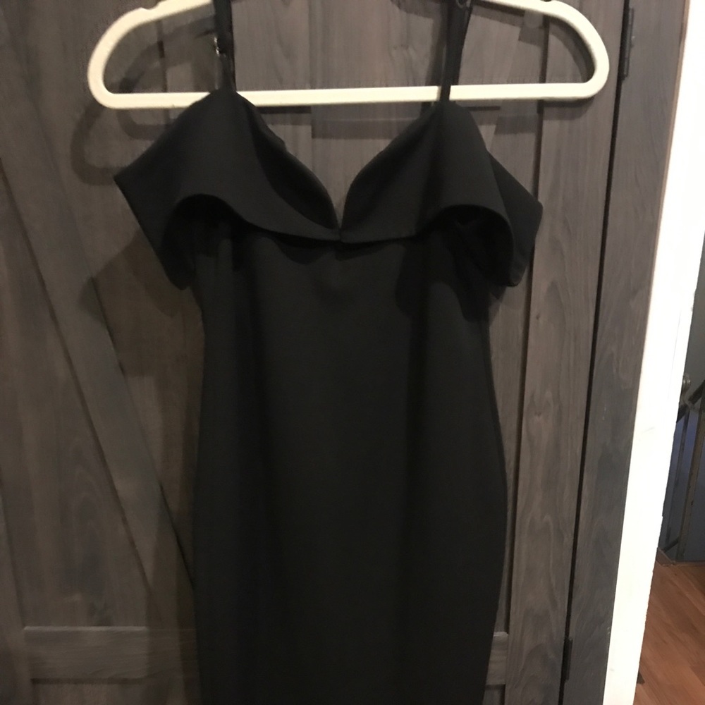 Black mini dress